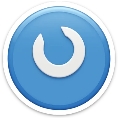 A blue circle 🔵 with white tick completely fit in.  sticker