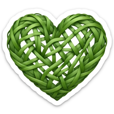 Vine heart sticker