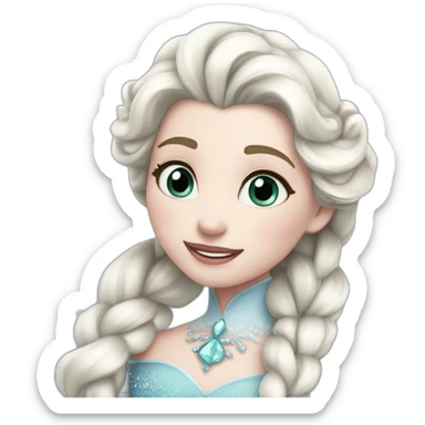 La reine des neiges hilare sticker