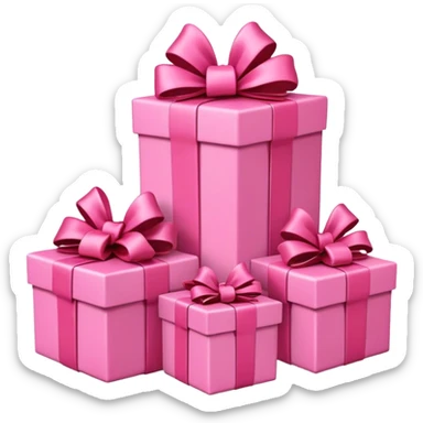 Pink presents  sticker