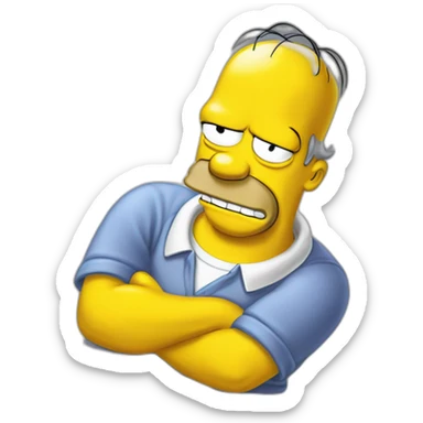 Homer Simpson étonné sticker