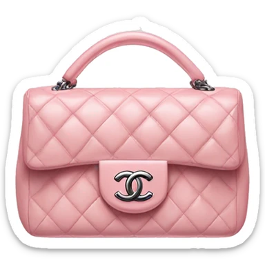A light pink Chanel handbag  sticker