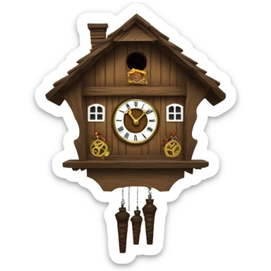 cuckoo clock sticker