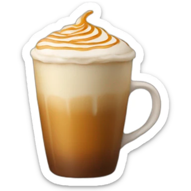 latte salted caramel sticker