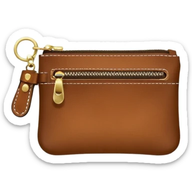 Coin purse – small pouch with zipper or clasp. sticker