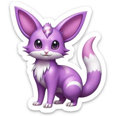 Shiny Furret-Espeon-Noibat-Hybrid (Full body) sticker