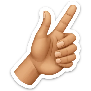 american sign language alphabet A sticker