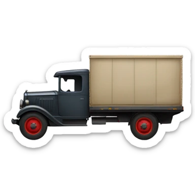 Very large 1934 moving truck side view  sticker