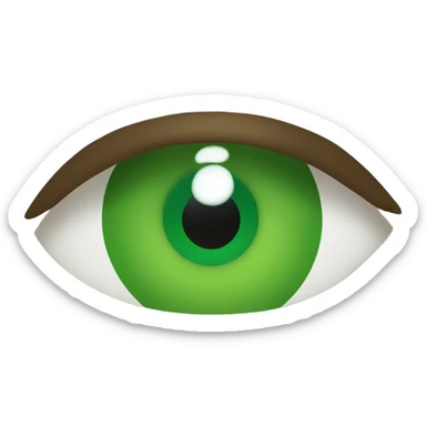 kazakh with green eye sticker