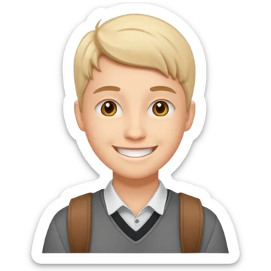 

:a happy confident student after IELTS, study abroad, UK, smile face

Style: emoji, clean, simple, white background. sticker