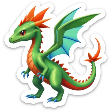 Sceptile-Flygon-Salamence-fusion (full body) sticker