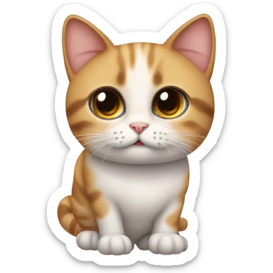 cutest cat with big round eyes sticker