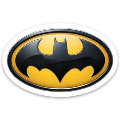 Batman logo sticker