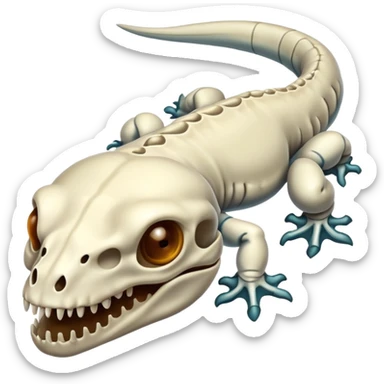 skull faced salamander sticker