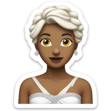 Danseuse étoile a la peau blanche sticker