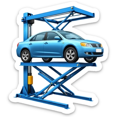 car lift sticker