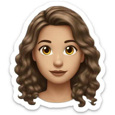 my-beautiful-brunette,-hazel-eyes,-with-beautiful-hair sticker