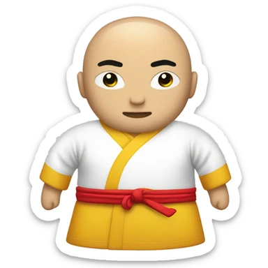 kungfu clothes sticker