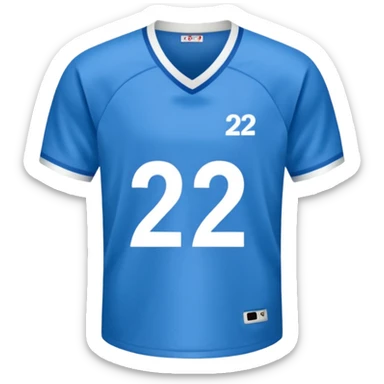 Jersey with number 22 sticker