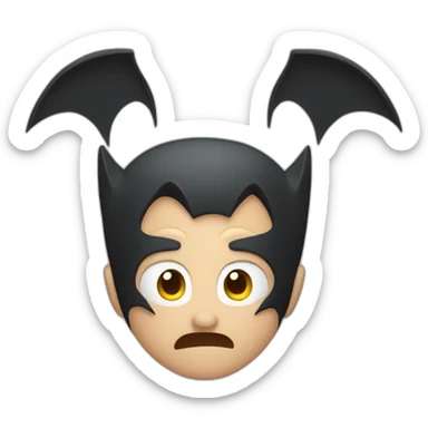 batman scratching head in confusion sticker