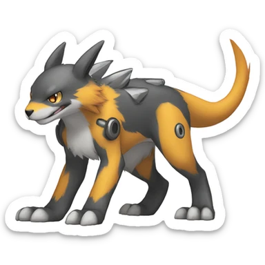 cute kawaii cool edgy Digimon-Fakemon-animal full body sticker