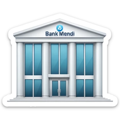 Emoji de banco estilo iOS OSEA UN BANCO, LA ESTRUCTURA NO UNA CARA sticker