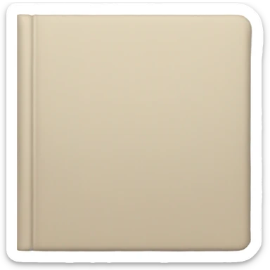 Aesthetic bege book sticker