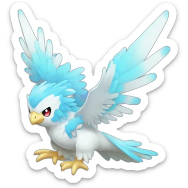 Pixel Cubbes Shiny Galarian Articuno sticker