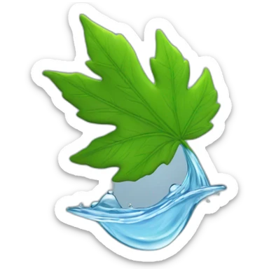 ptz-camera-recording-leaf-on-water-flow sticker