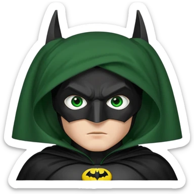 Batman 1989 (white man) (green eyes) sticker