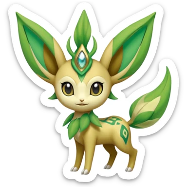 Meloetta-Celebi-Leafeon-Pokémon-Fakémon-creature sticker