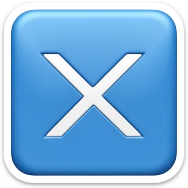 I want a blue square flipped 45 degrees and a white checkmark in it sticker