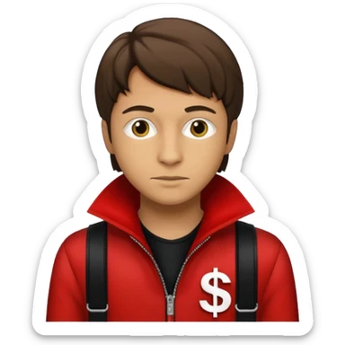 Tokyo in Money Heist, realistic sticker