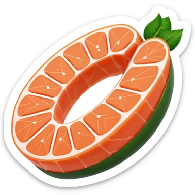 tranche de saumon  sticker