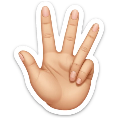 I want an emoji that looks like these👌🏻🤏🏻but i want that the the middle vinger touches the tumb and the other vingers dont. Can you do the Oke sign but than with de middle vinger sticker
