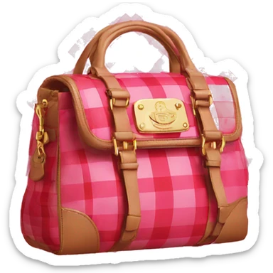 plaid juicy couture bag sticker