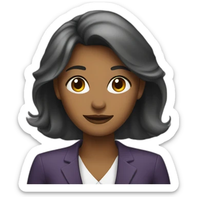 woman business owner sticker