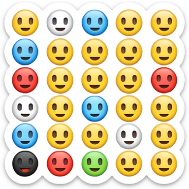 crie emojis para uma comunidade do discord sem fazer ou pegar algo pronto quero algo diferente esses que vc esta fazendo e mt ruim crie outros sticker