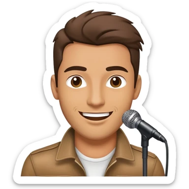 Happy Rock Pop Music Male Singer in his 30s sticker