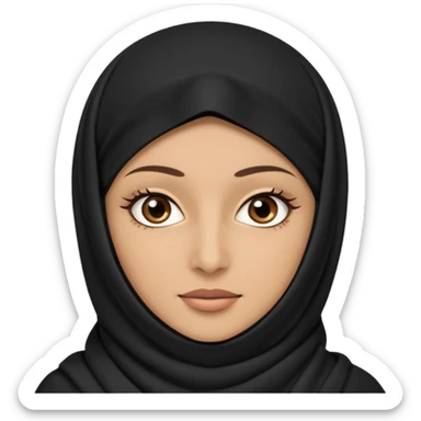 Muslim woman with niqab sticker