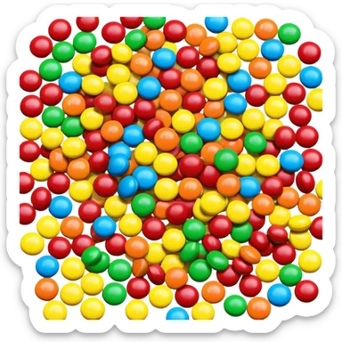M&M candy sticker