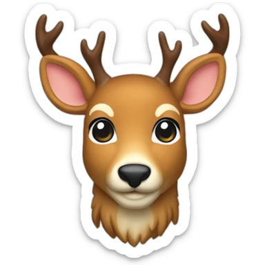 Deer patrones charm sticker