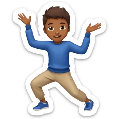 Niño bailando sticker