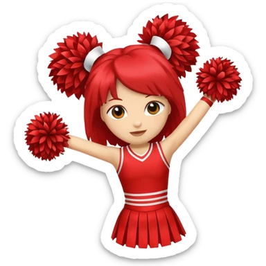 cheerleader pom pom sticker