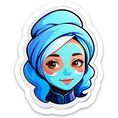 Skincare sticker