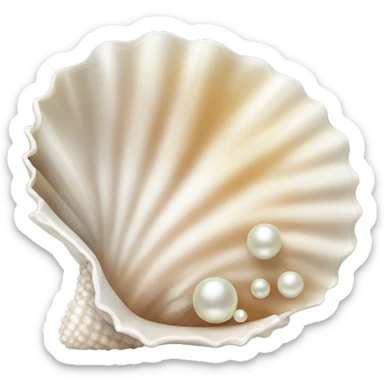 OpenSea shell with pearl sticker