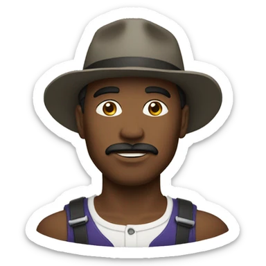 Bel homme métisse sticker