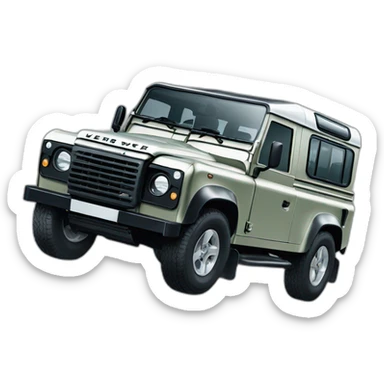 land rover defender sticker