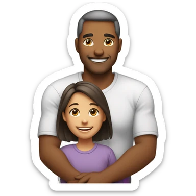 Love from father to daughter sticker