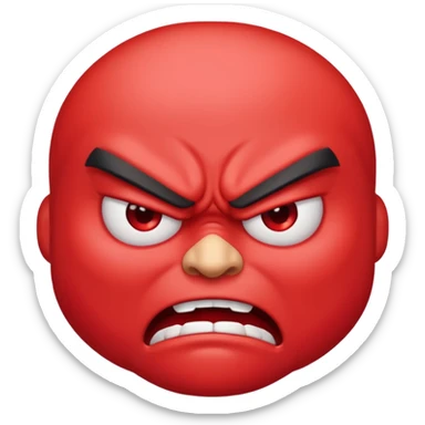 Hell no emoji sticker